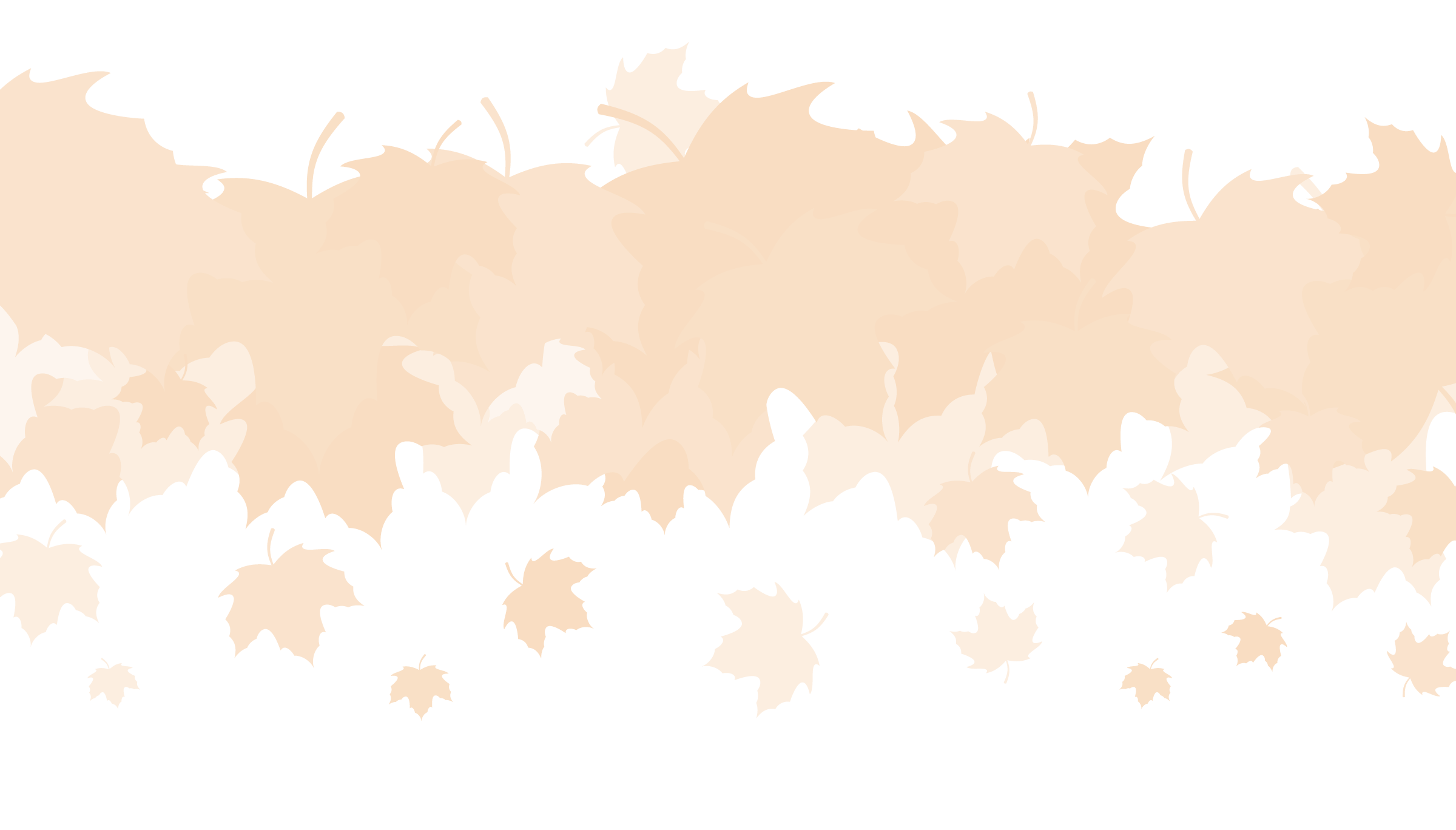 Autumn leaves pattern in various shades of orange.