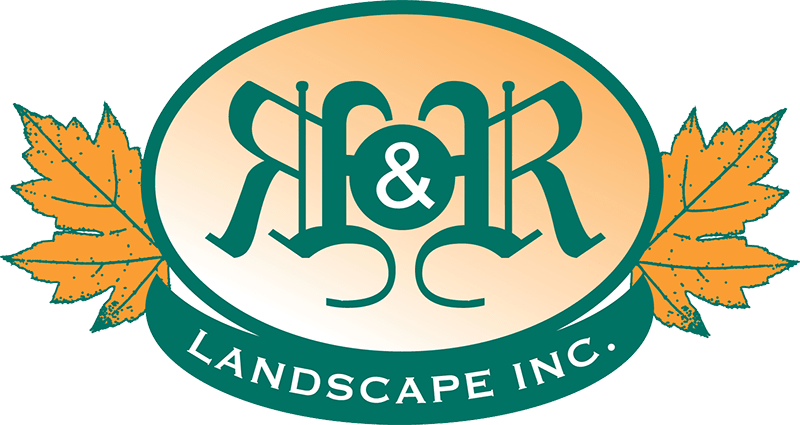 R&R Landscape Inc logo with leaves